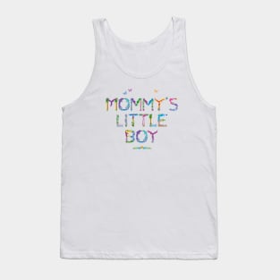 Mommy's Little Boy - tropical word art Tank Top